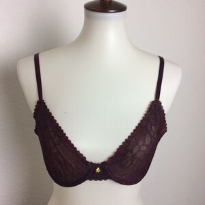 Adrienne Vittadini Lingerie Bra Underwire Floral Lace